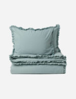 Flounced-trim Duvet Cover Set